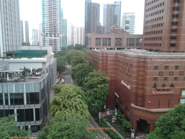 hotel di Orchard Road - view from Grand Park Orchard Road